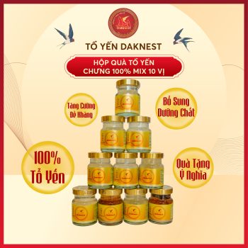 Hộp quà Tổ yến chưng 100% mix vị 10*70ml