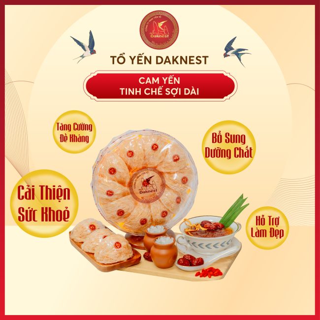 Cam yến tinh chế sợi dài