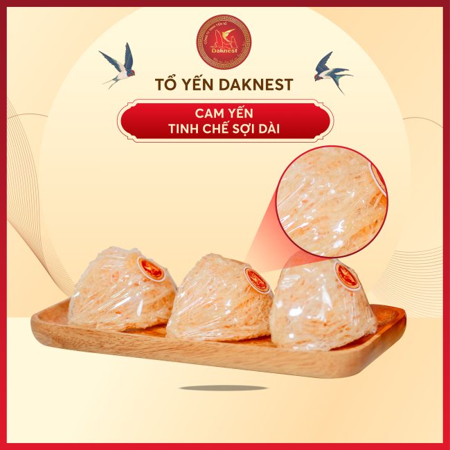 Cam yến tinh chế sợi dài