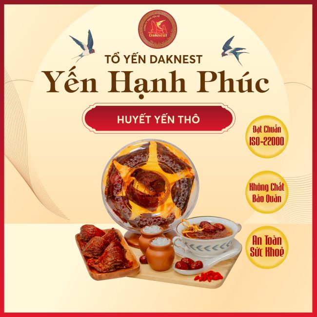 Huyết yến thô hộp 50g - 100g